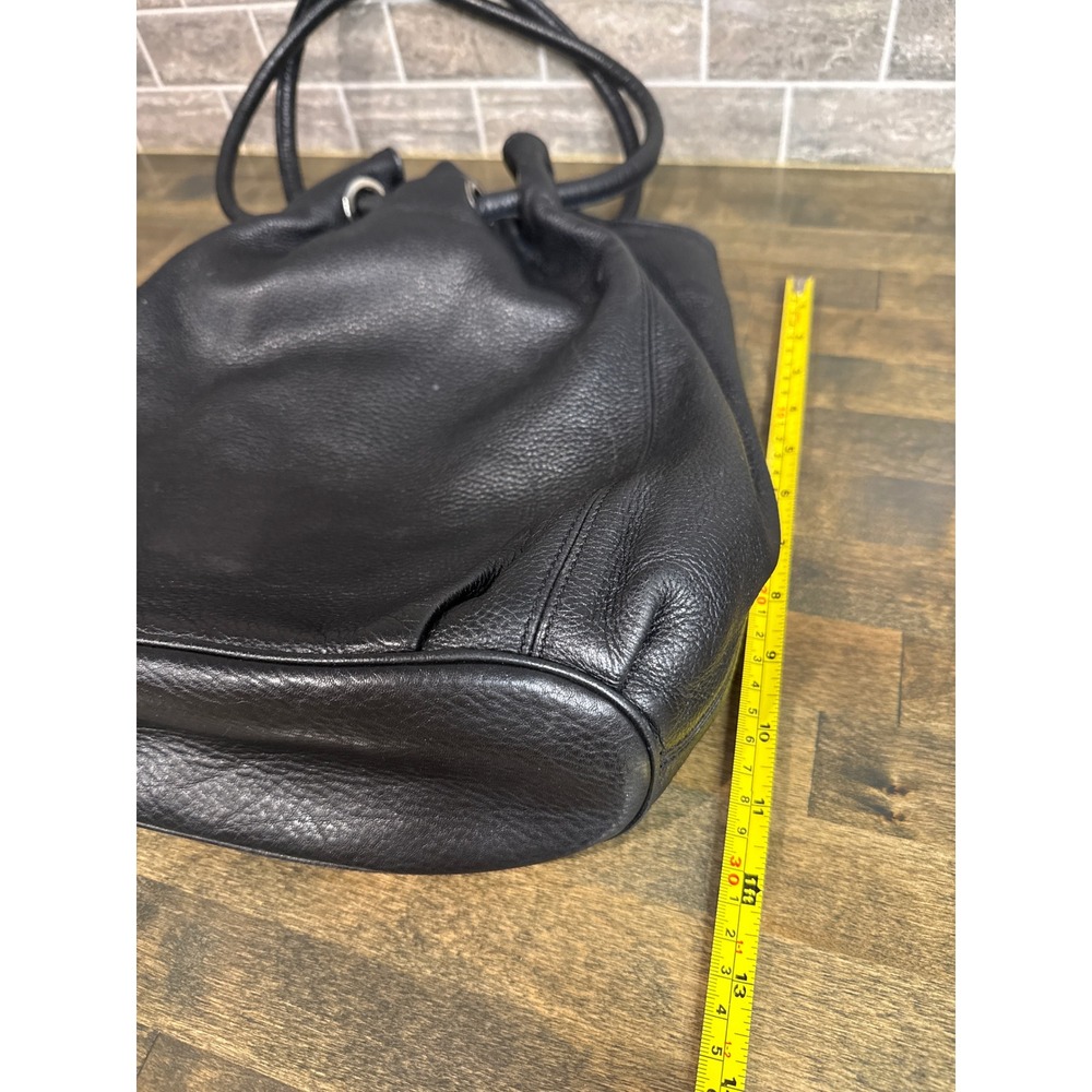Michael Michael Kors Black Pebbled Leather Shoulder Bag Hobo Tote Purse - Picture 13 of 13